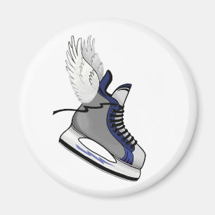 winged skate magnet