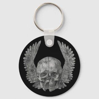 Winged Skull Key Ring