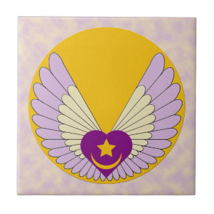 Winged Sufi Heart Tile
