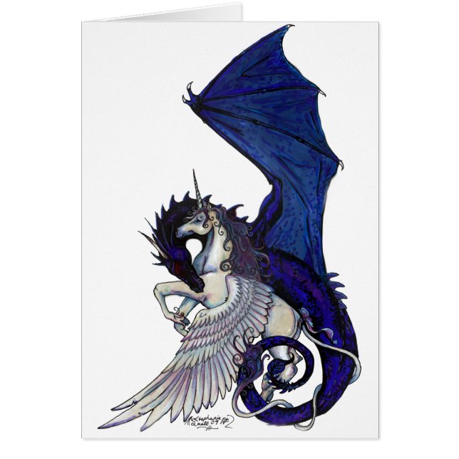 WINGED unicorn and Dragon (Front)