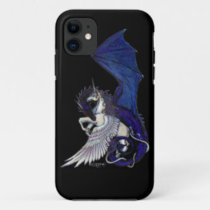 WINGED unicorn and Dragon iPhone 11 Case