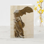 Winged Victory of Samothrace Card (Yellow Flower)