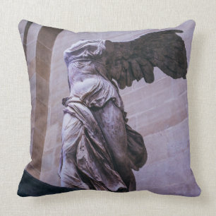 Winged Victory Of Samothrace, Louvre, Paris Cushion