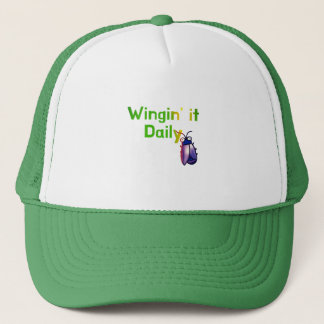 Wingin It Daily Funny Bug Humor Trucker Hat