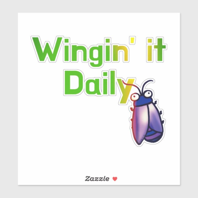 Wingin It Daily Funny Bug Humour (Sheet)