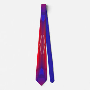 Winging It Neon Layered Abstract Design  Tie