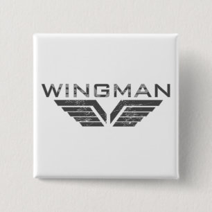 Wingman 15 Cm Square Badge