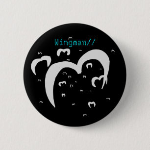 Wingman//  Emblem 6 Cm Round Badge
