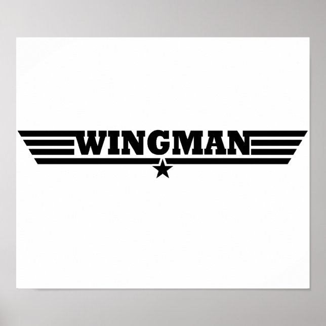 Wingman Wings Logo Poster (Front)