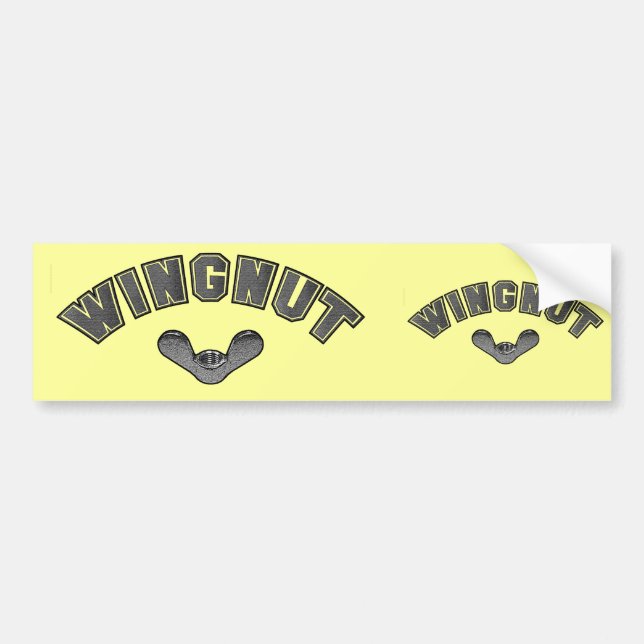 WINGNUT BUMPER STICKER (Front)