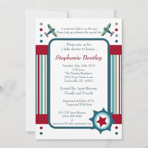 Wings 5x7 Aeroplane Invitation