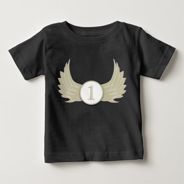 Wings (Age 1) - Baby Fine Jersey T-Shirt T-Shirt (Front)