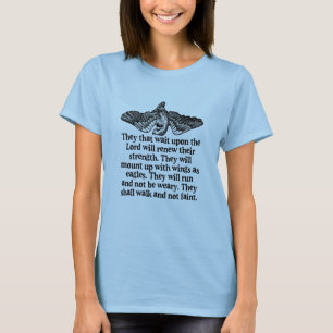 Wings As Eagles Isaiah 40:31 Bible Verse T-Shirt