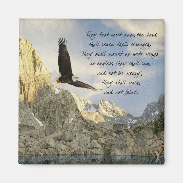 Wings As Eagles Isaiah 40:31 Magnet (Front)
