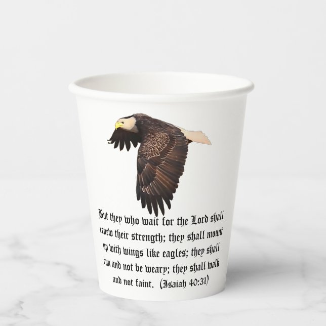 WINGS AS EAGLES PAPER CUPS (Front)