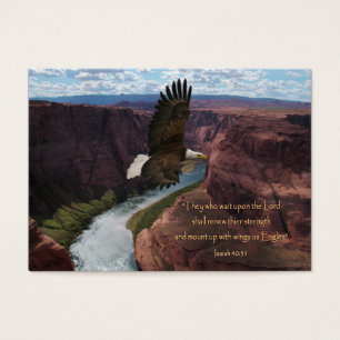 Wings as Eagles Scripture Wallet Cards