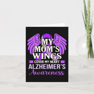 Wings Cover My Heart Alzheimerheimer's Awareness G Card