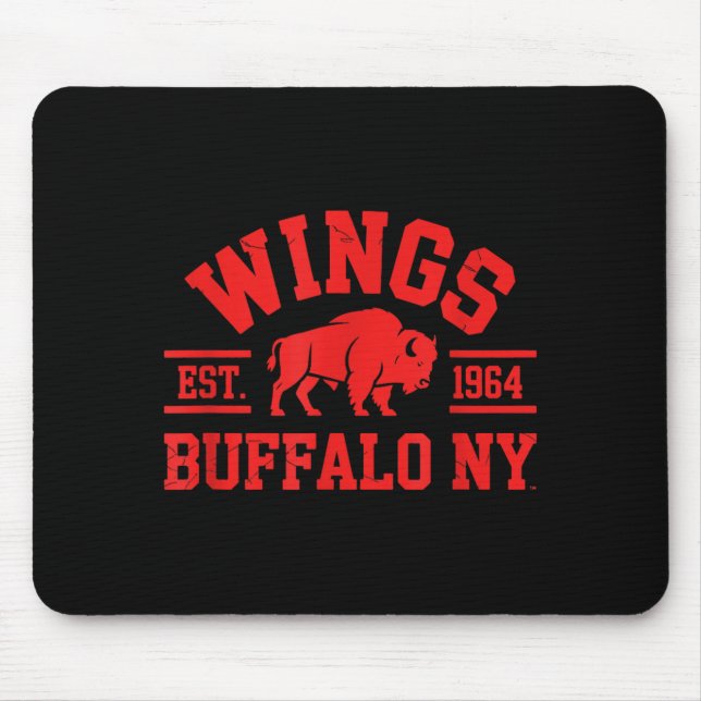 Wings Est 1964 Buffalo NY Mouse Pad (Front)