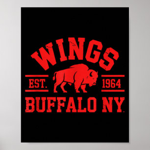 Wings Est 1964 Buffalo NY Poster