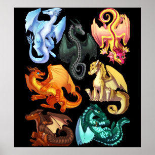 Wings fire Jade Winglet Dragonets Moonwatcher Win Poster