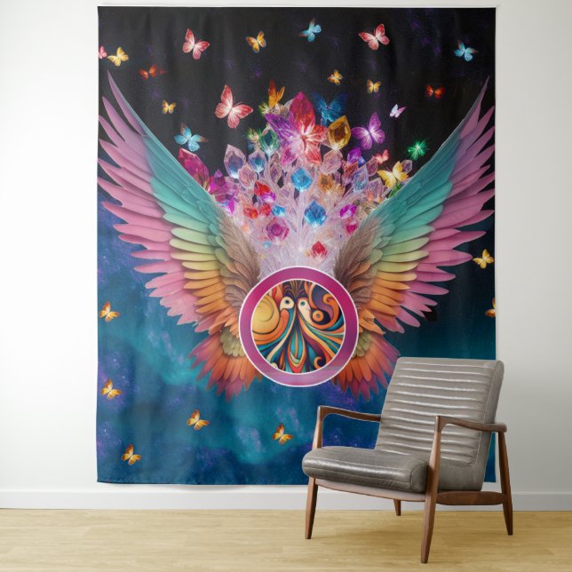 Wings in Flight Tapestry (In Situ)
