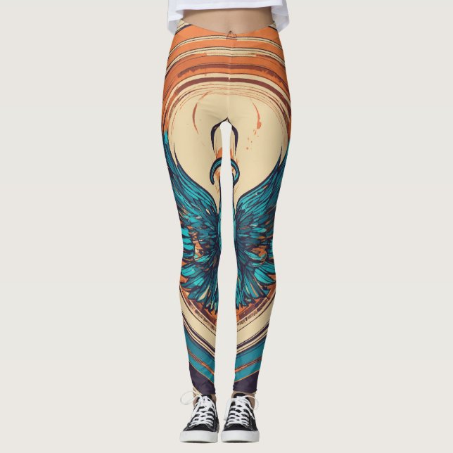 "Wings in Motion" Leggings (Front)