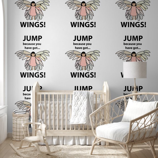 Wings Jump Because You Have Got Wings Wallpaper (Kids)