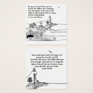 Wings like eagles Christian notecard