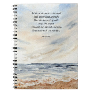 Wings Like Eagles Isaiah Bible Verse Notebook