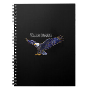 Wings Loaded – Powerful Eagle Graphic Notebook