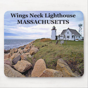 Wings Neck Lighthouse, Massachusetts Mousepad