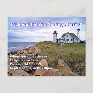 Wings Neck Lighthouse, Massachusetts Postcard