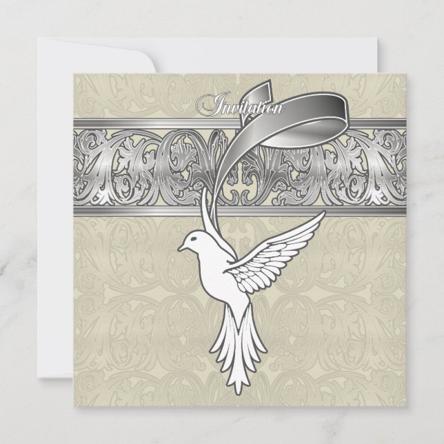 Wings Of A Dove Invitation (Front)