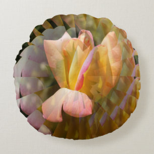 Wings of a Peace rose...... Round Cushion