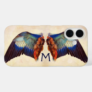 WINGS OF AN EUROPEAN ROLLER MONOGRAM iPhone 16 CASE