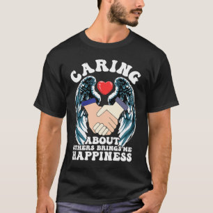 wings of angel women men motivational caring about T-Shirt