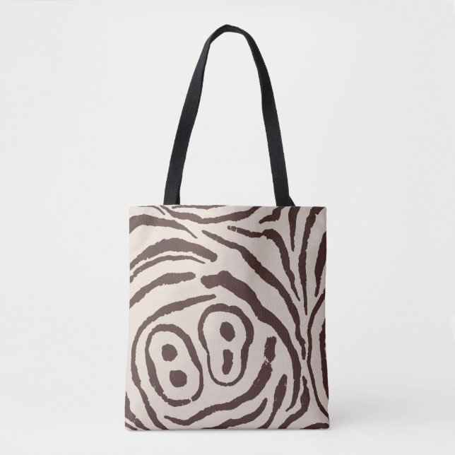 Wings of Echo Velvet Mocha Tote Bag (Front)