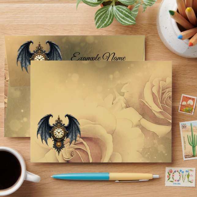 Wings of Eternity – The Timeless Guardian Envelope (Desk)