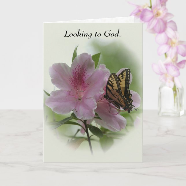 Wings of Faith  Card (Orchid)