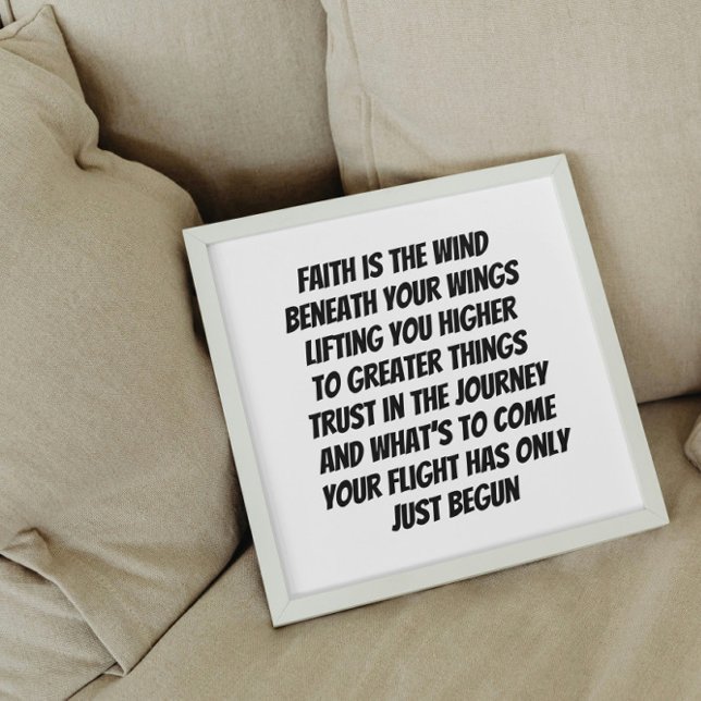 Wings of Faith inspirational mini poem Poster (Creator Uploaded)