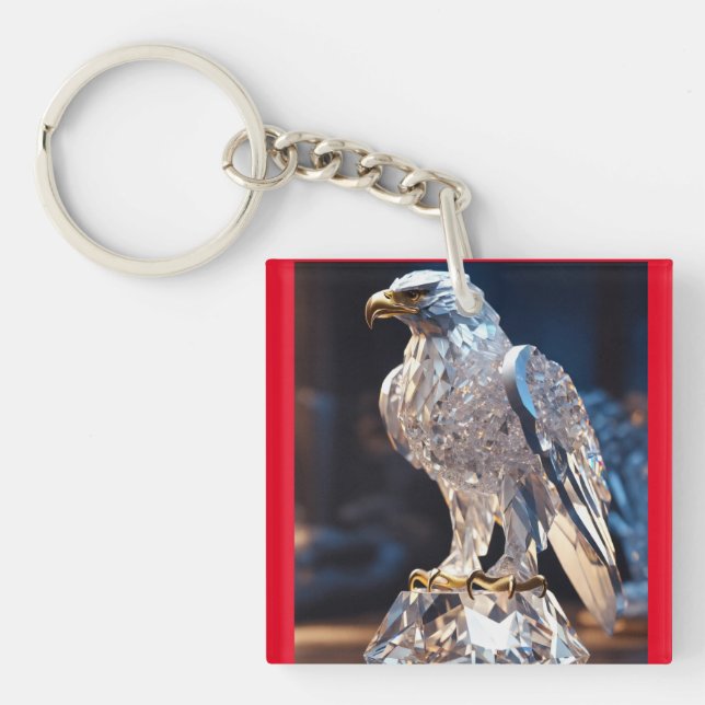 "Wings of Freedom: Eagle Edition Keychain" Key Ring (Front)