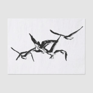Wings of Freedom Graphic Illustration Tissue Paper