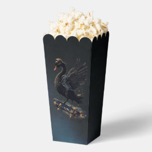 Wings of freedom the black swan on the skateboard. favour box