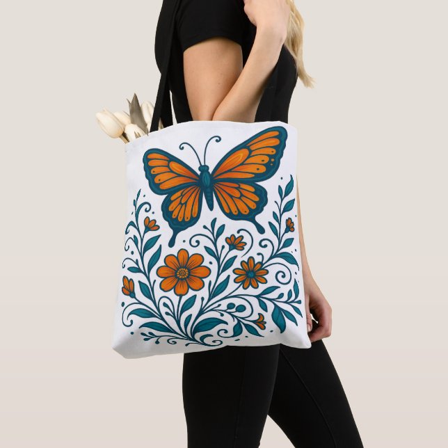Wings of Garden Harmony Tote Bag (Close Up)