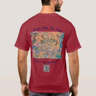 Wings of Gold Maroon T-Shirt Mens