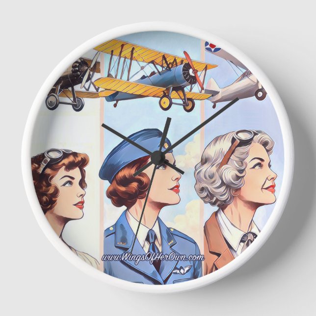 Wings of Her Own clock (Front)