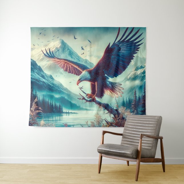Wings of Independence Tapestry (In Situ (Horizontal))