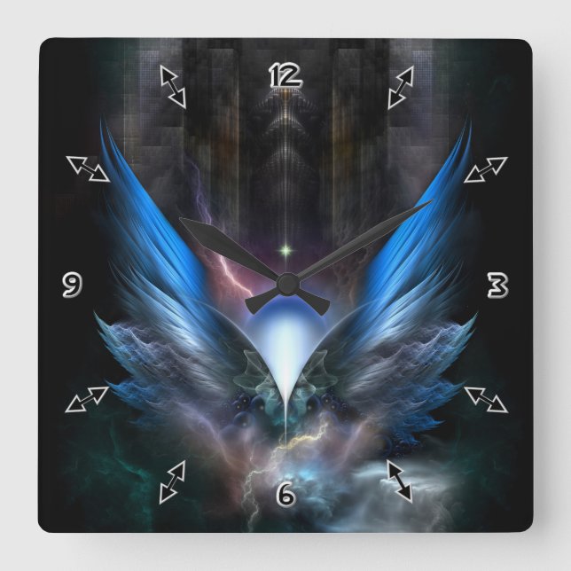 Wings Of Light Wall Clock (Front)