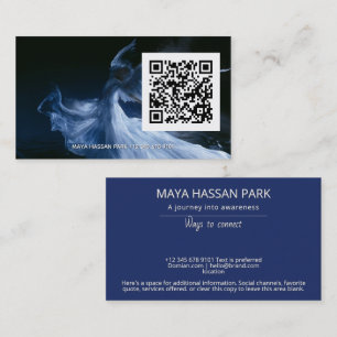 Wings of Light Winged Angel QR code Business Card