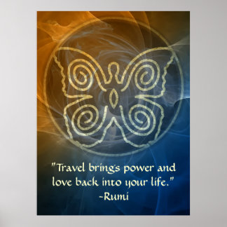 Wings of Love Rumi and Poetic Art Poster